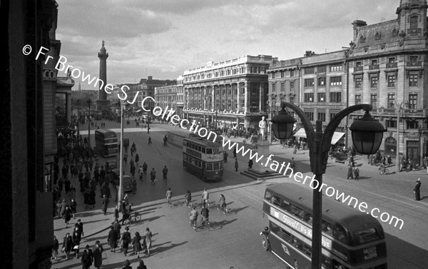 O'CONNELL STREET FROM ELVERY'S WITH AIR-RAID SHELTER